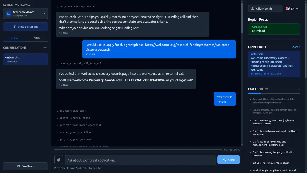 Grant writing platform hero image